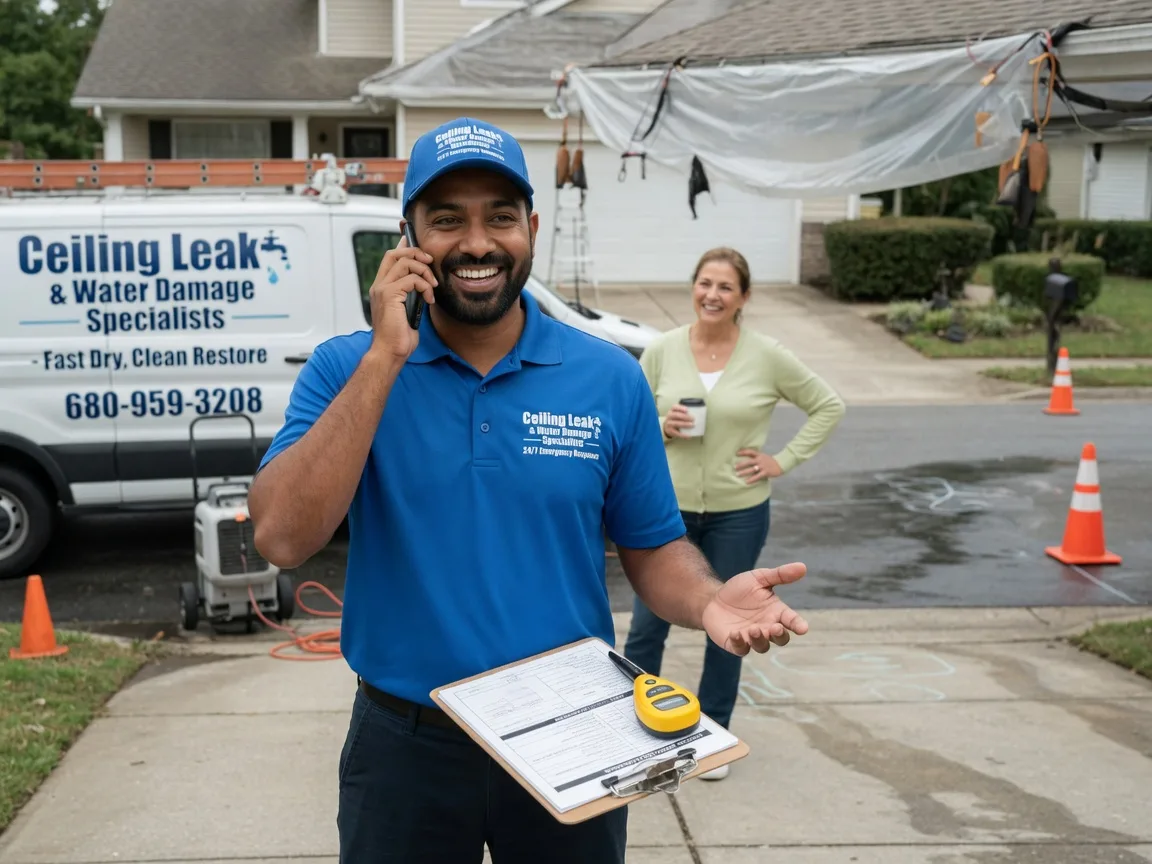 Ceiling Leak Cleanup Wadesville, IN FAQs